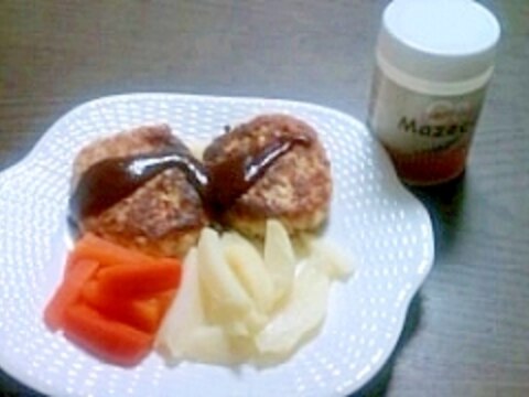 身長アップ 豆腐とアーモンドのハンバーグ